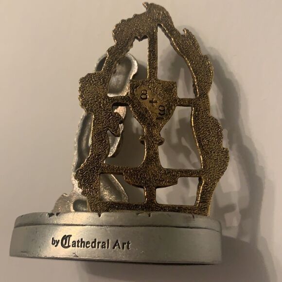 Pewter Statue First Communion Grandson Collectible - Picture 2 of 3